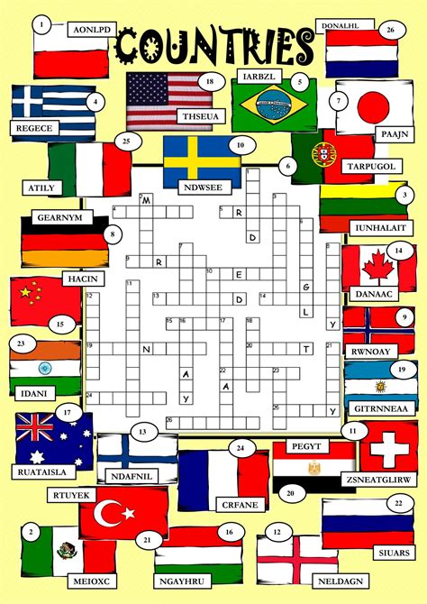 european country crossword